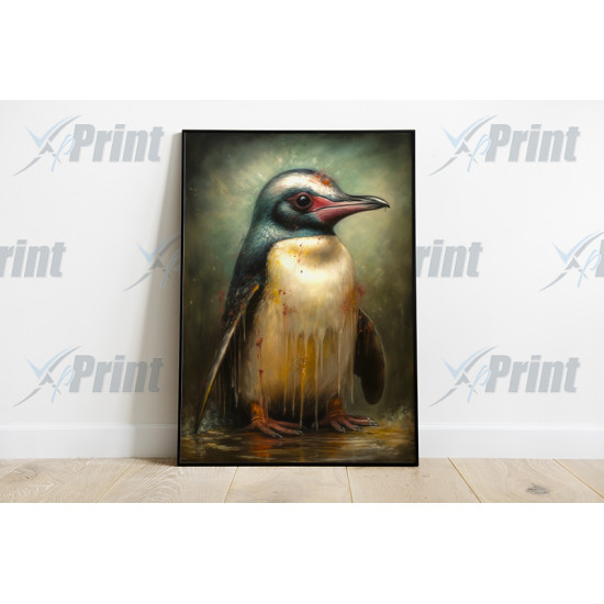 The Dripping Penguin Art Print