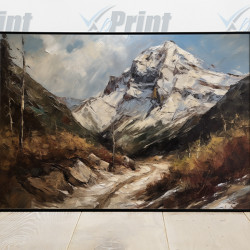 Rustic Mountain Scene Art Print