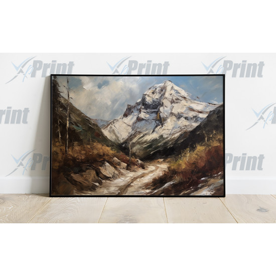 Rustic Mountain Scene Art Print