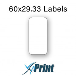 60x30 Rectangle Gloss Labels